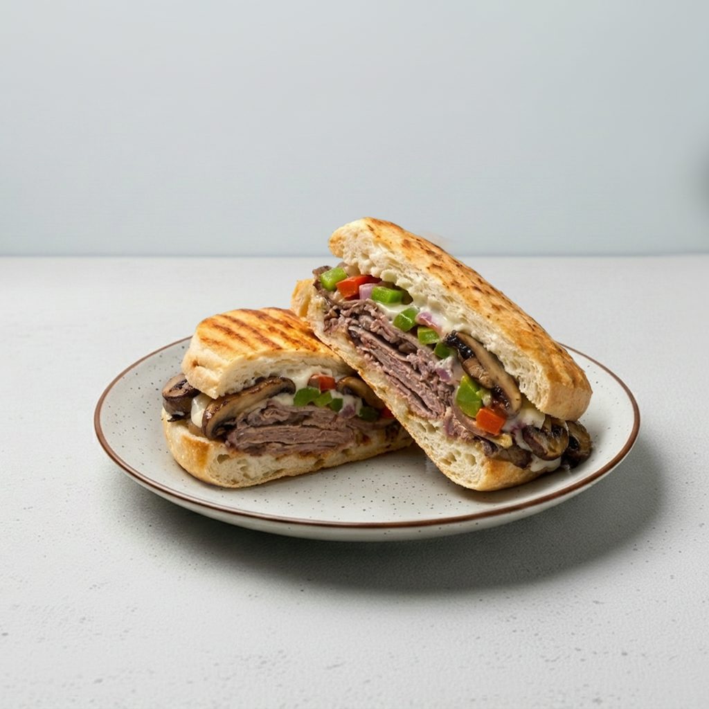 © LW Roast Beef Philly Panini.