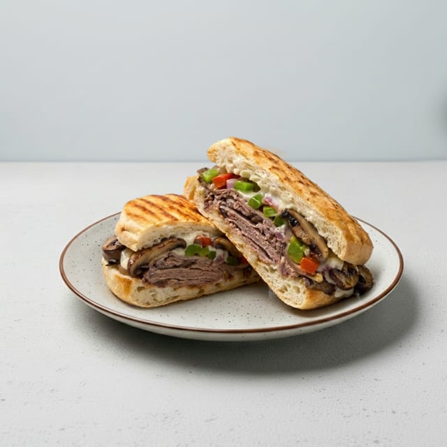 © LW Roast Beef Philly Panini.